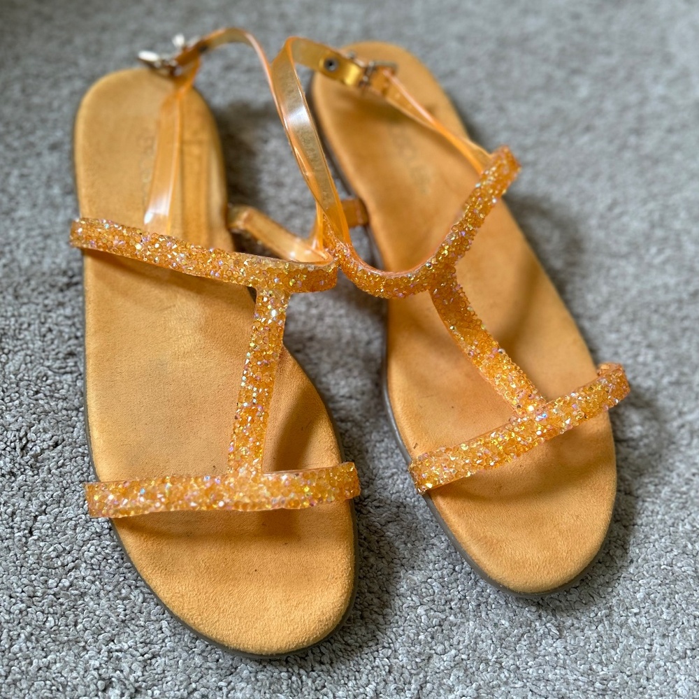 🍓Sparkly Beaded Jelly Aerosoles Sandals